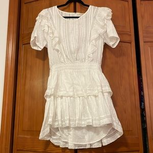 LoveShackFancy NWOT White Natasha Minidress
